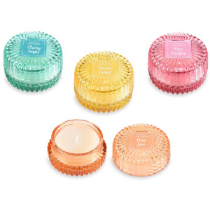 Set 4 lumanari parfumate, in borcan Ø 8 cm x 5 H