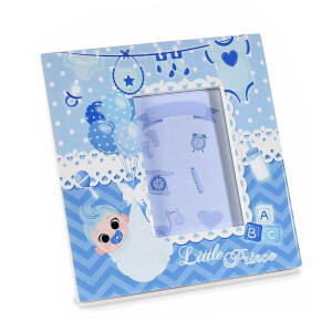 Rama foto masa ceramica multicolora Baby II cm 12 x 12,5 H, 5 x 7,5 H