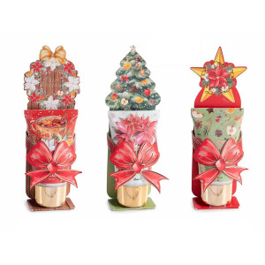 Set 3 creme maini cadou Craciun cm 5 x 3 x 14 H, 25 ml