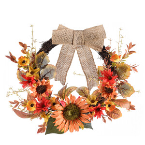 Coronita Floarea Soarelui artificiala Ø 30 cm 