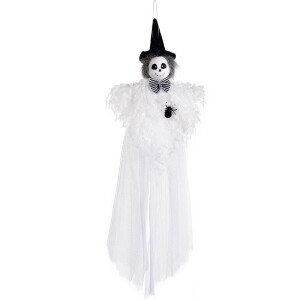 Figurina Halloween Fantoma alba neagra cm 16 x 48 H