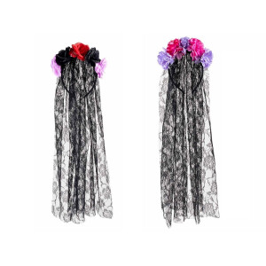 Set 2 cordelute Halloween textil multicolor cm 18 x 60 H