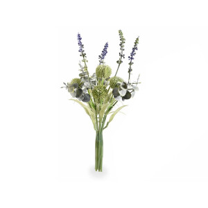 Set 10 buchete Lavanda si Eucalipt artificial 30 cm