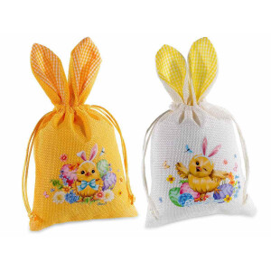 Set 4 saculeti Paste textil multicolor 13x23 cm