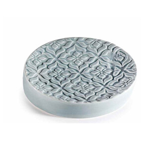 Savoniera ceramica gri cm 12 x 9 x 3 H