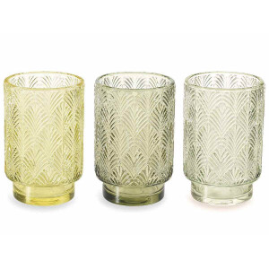 Set 6 candele sticla 8.5x13 cm