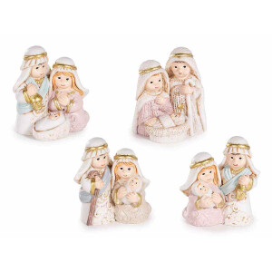Figurine religioase polirasina multicolora 4xcm 4 x 3 x 4,5 H