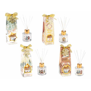 Set 4 parfumuri ambientale arome Craciun 5x5x15 cm