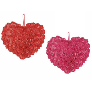 Set 2 perne decorative Inimioara 29x26 cm