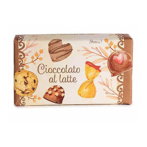 Sapun vegetal fara coloranti aroma Ciocolata cu lapte 10 x 6 x 3 H, 150 gr