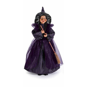 Figurina Vrajitoare Befana cu recipient pentru dulciuri II cm 21x22x46 H