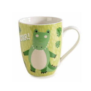 Cana portelan Kids Animal, Dinozaur 8.5x10.5 cm, 350 ml