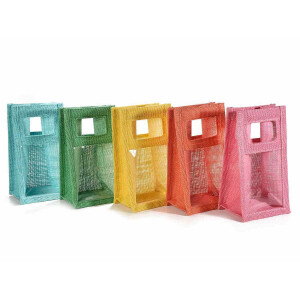 Set 10 gentute iuta multicolora 11.5x10x21 cm