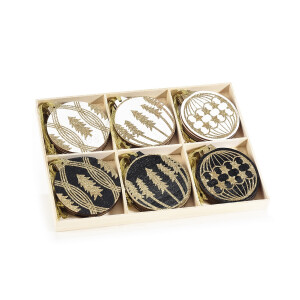 Set 36 ornamente Brad Craciun 7 cm