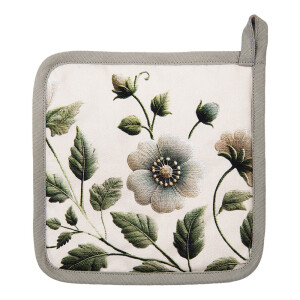 Servet termic bumbac multicolor model Flori 20x20 cm