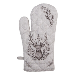 Manusa bucatarie termorezistenta bumbac bej Ren 18x30 cm