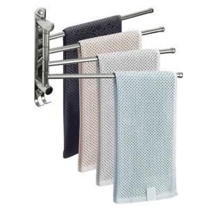 Suport prosoape otel argintiu Holder 35,5x2,6x24,5 cm