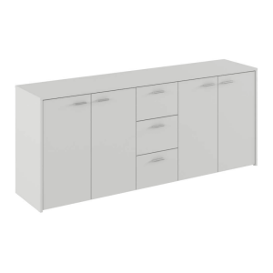 Comoda PAL alb Hugos 180x42x74.5 cm