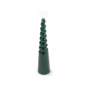 Lumanare ceara verde cu led 5x25 cm