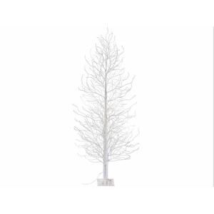 Copac decorativ alb 2000 leduri, 320 ramuri,2.40 H