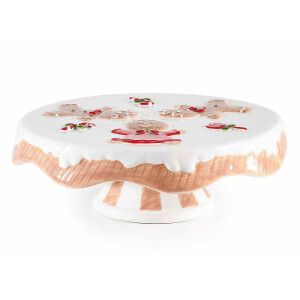 Platou Craciun ceramica multicolora 25x8.5 cm