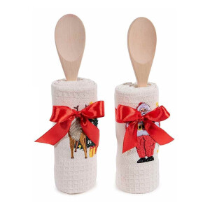 Set 2 prosoape bucatarie si 2 spatule Craciun CII 38 x 64 H, 28 H