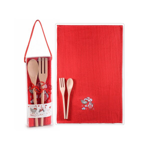 Set prosop bucatarie, 2 ustensile gatit 38 x 64, 24,5 H