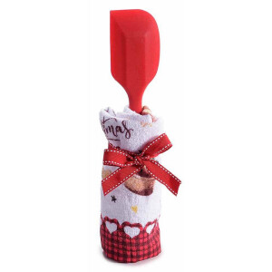 Set prosop bucatarie si spatula Craciun III 38 x 64 H, 28 H
