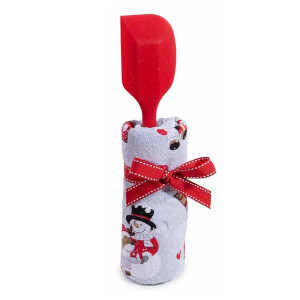 Set prosop bucatarie si spatula Craciun 38 x 64 H, 28 H