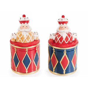 Set 2 borcane Spargatorul de Nuci ceramica multicolora 11.5x22 cm