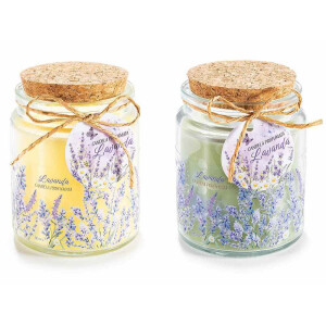 Set 2 lumanari parfumate aroma Lavanda Ø 7 cm x 9 H