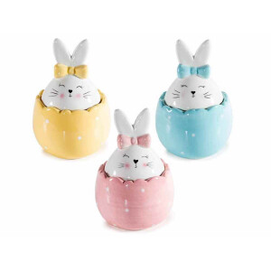 Set 3 Oua Paste ceramica multicolora Ø 8,5 cm x 12,5 H