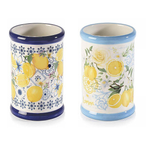 Set 6 borcane ceramica multicolora Lamaie 8x12.5 cm