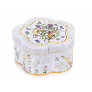Cutie depozitare metal multicolor cm 12,5 x 12,5 x 6 H