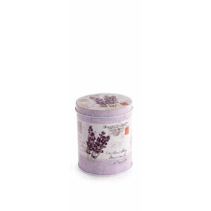 Borcan depozitare metal multicolor Lavanda Ø 7,5 x 9,5 H