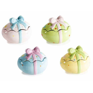 Set 4 Oua Paste ceramica multicolora cm 12 x 10 x 10,5 H