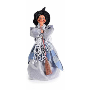 Figurina Vrajitoare Befana cu recipient pentru dulciuri  II Ø12cmx35H