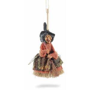 Figurina Halloween Vrajitoare textil multicolor cm 8 x 20 H