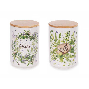 Set 2 borcane Herbs Ø 10 cm x 15 H