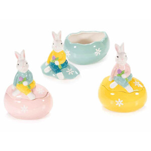 Set 3 decoratiuni Paste ceramica multicolora 13.5x10x18 cm