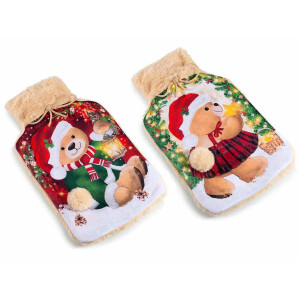 Set 2 recipiente apa calda Craciun 21x36 cm, 1.5 L