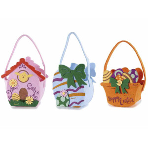 Set 3 gentute Paste textil multicolor 13x7.5x21 cm