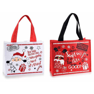 Set 2 gentute Craciun textil 21x7x30 cm