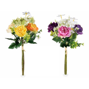 Set 2 buchete flori artificiale multicolore 36 cm
