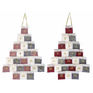 Set 2 Calendare Advent textil multicolor 56.5x71.5 cm