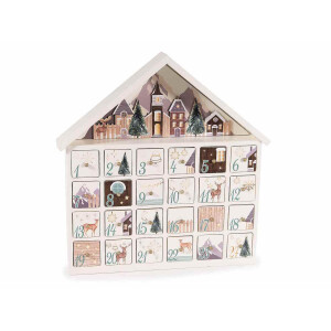 Calendar Advent lemn 31x5.5x32 cm
