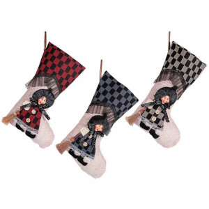 Set 3 ciorapi decorativi Halloween Befana textil multicolor 18 x 30 H