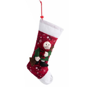 Ciorap decorativ Befana textil multicolor III cm 18,5 x 37 H