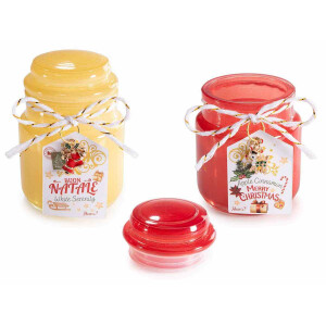 Set 2 lumanari parfumate Craciun Ø 6 cm x 8,5 H