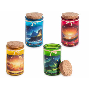 Set 4 lumanari parfumate in borcan Ø 5,5 cm x 9,5 H